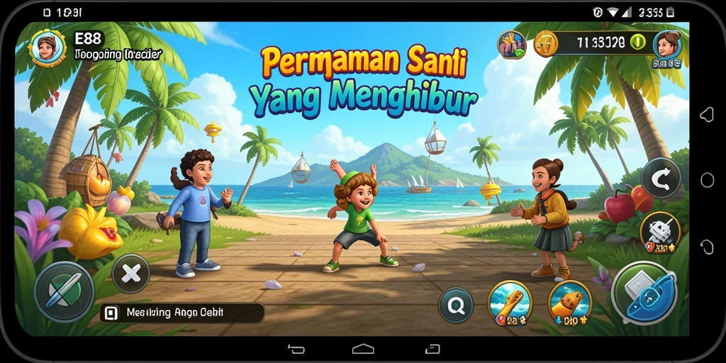 Screenshot gameplay E88 menampilkan tantangan seru dan grafis yang menarik.