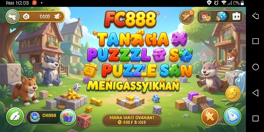 Tangkapan layar gameplay FC888 dengan tantangan puzzle menarik.