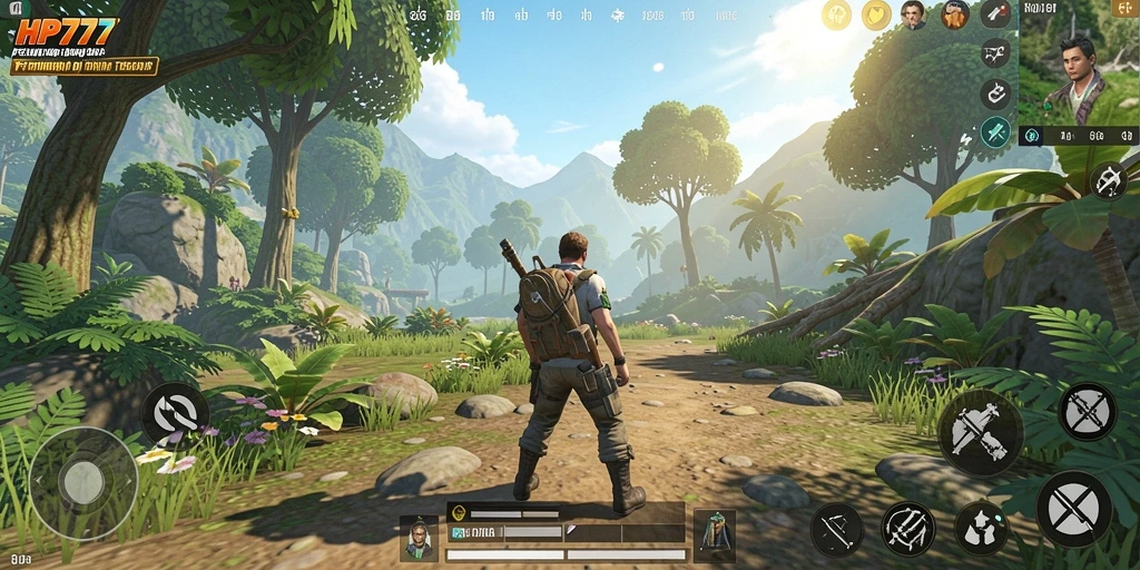 Screenshot menjelaskan gameplay Open World yang luas dan interaktif.