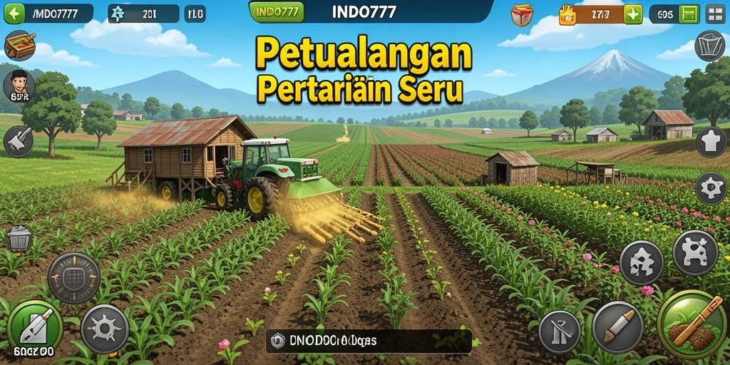 Tampilan gameplay INDO777 yang menampilkan aktivitas pertanian yang menarik.