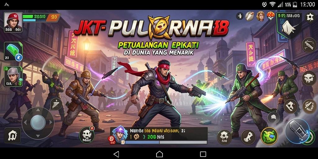 Tampilan gameplay seru di dunia petualangan JKT8.