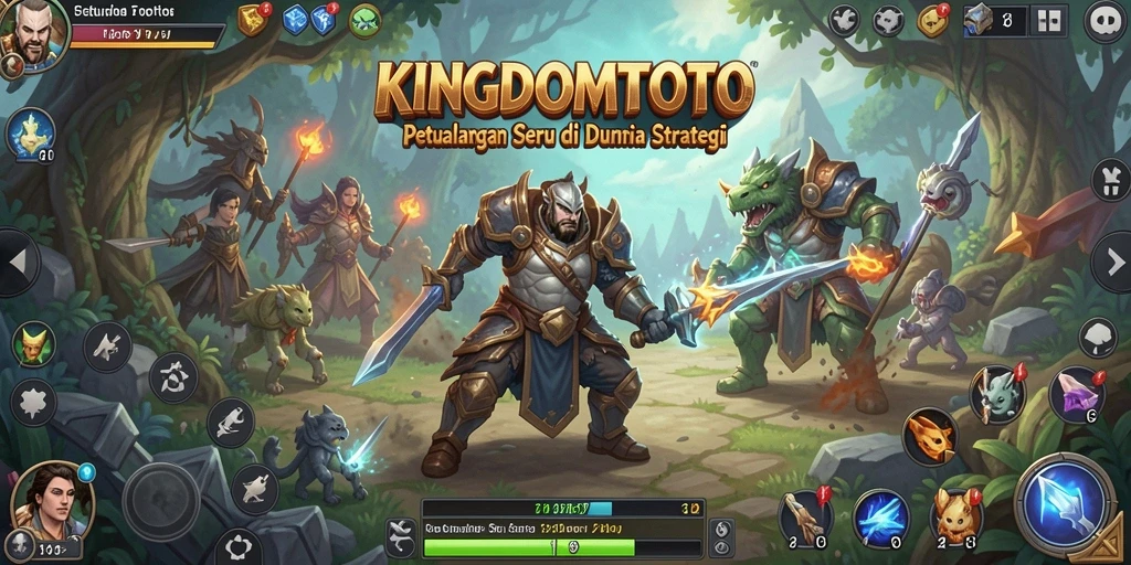 Tampilan gameplay KINGDOMTOTO yang menegangkan di dunia strategi.