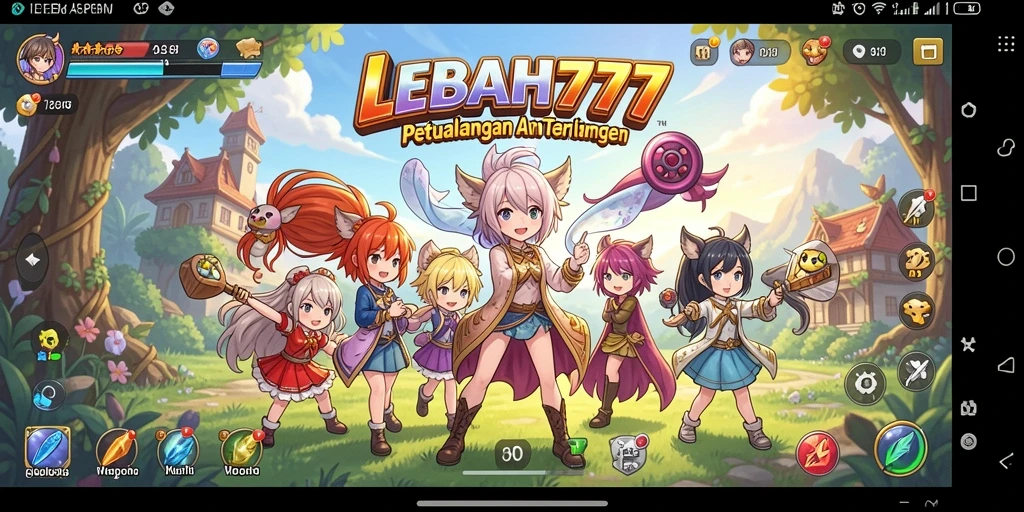 Tampilan gameplay LEBAH777 dengan karakter Anime yang menawan.