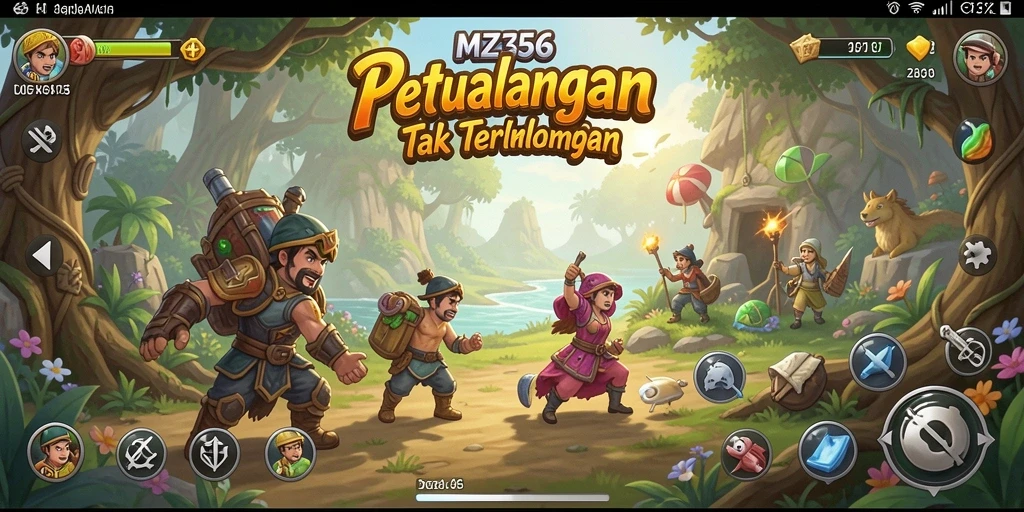 Tampilan gameplay seru MZ356 yang penuh tantangan petualangan.