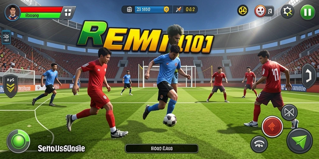 Tampilan menarik dari gameplay REMI101 yang menampilkan aksi olahraga seru.