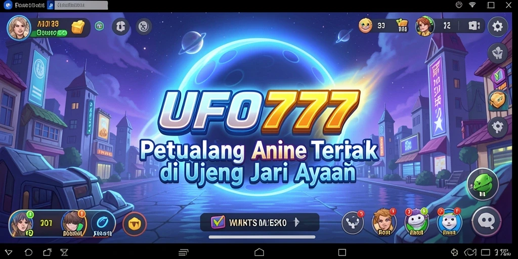 Tampilan aksi menarik dalam gameplay Anime UFO777.